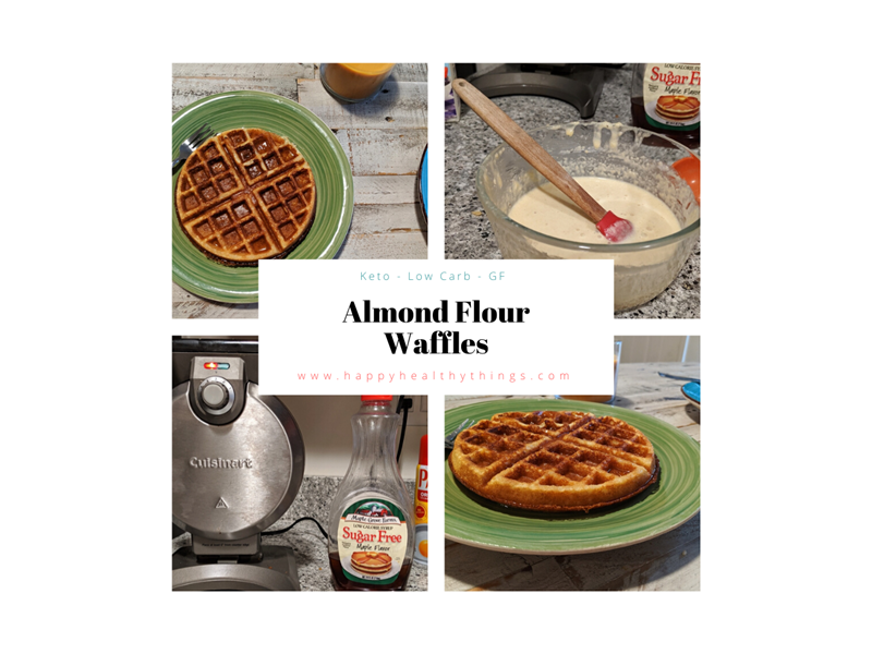 Easy Keto Almond Flour Waffles | Happy Healthy Things